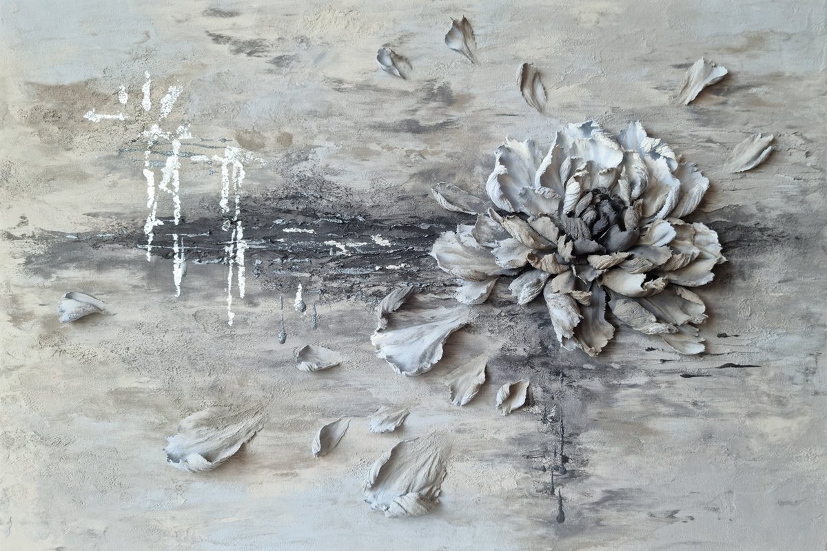 Organic Abstract Painting By Irina Stepanova, 24 X 16, The Big Bang Theory. Floral., Original Artwork