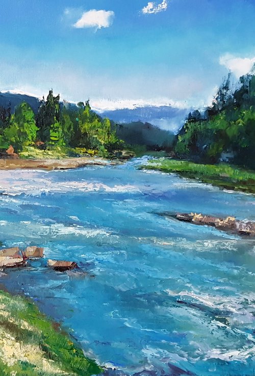 Mountain river by Olga Egorov