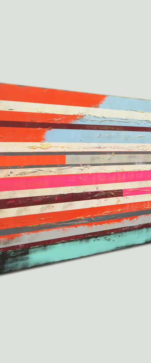 Neon pop art lines by Ronald Hunter