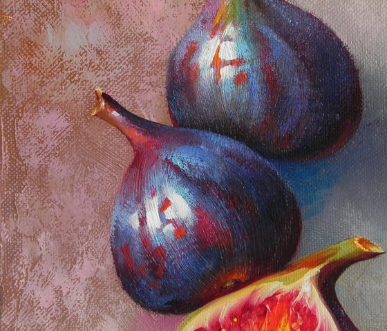 "Figs" Original painting Oil on canvas.