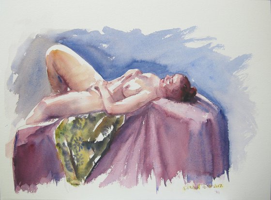 reclining female nude