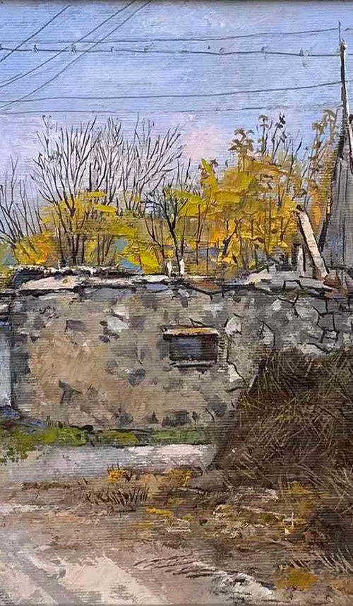 Autumn Village Corner by Aramayis Khlghatyan
