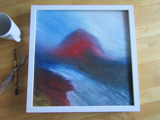 Marsco Red, Scottish mountain landscape painting