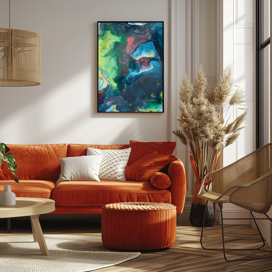 Abstract Jungle Acrylic Art