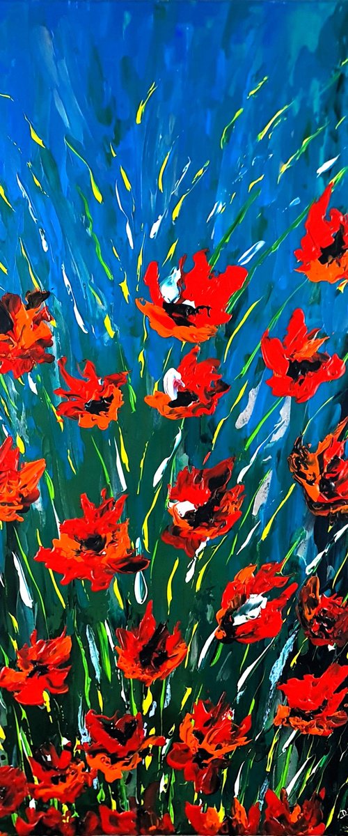 Abstract Poppies by Daniel Urbaník