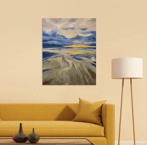 Stormy sky over The North Sea