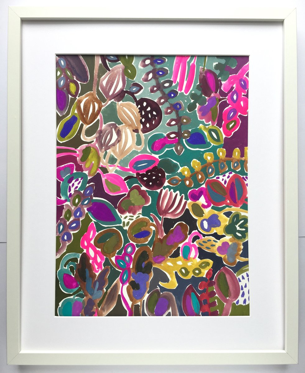 FLOWERS 7. (large framed) by LENKA STASTNA