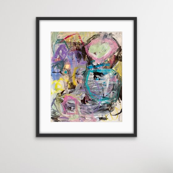 My Rock and Roll Soul - colorful energetic bold abstract painting urban art