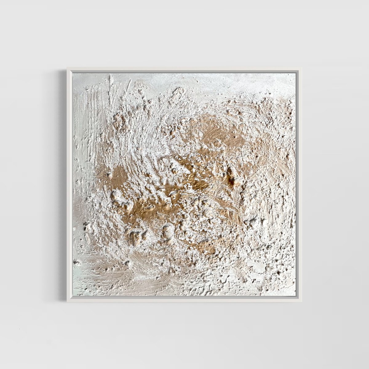 Abstract Acrylic Painting By Mireia Izquierdo, 24 X 24", Golden Hour 2, Original Artwork