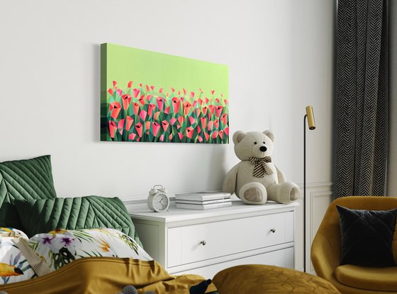 FIELD OF SCARLET POPPIES