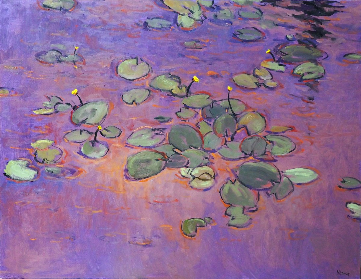 Water Lilies By Yuanyuan Liu, 35 X 28, Artwork For Sale On Artfinder