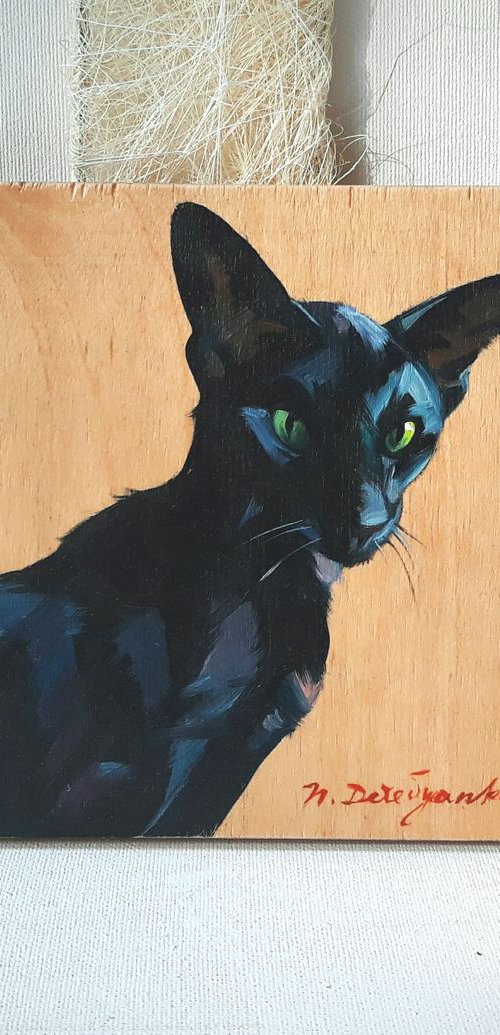 Noir Lady Cat by Nataly Derevyanko