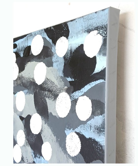 Spotty Pop Painting - JIZZ 02 - Ivory