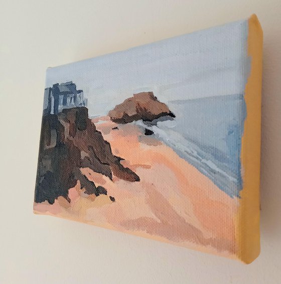 Postcard of Catherine's Island Castle beach