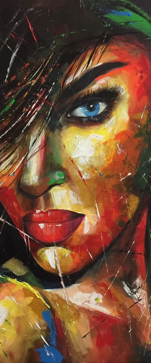 Woman portrait. by Eka Peradze