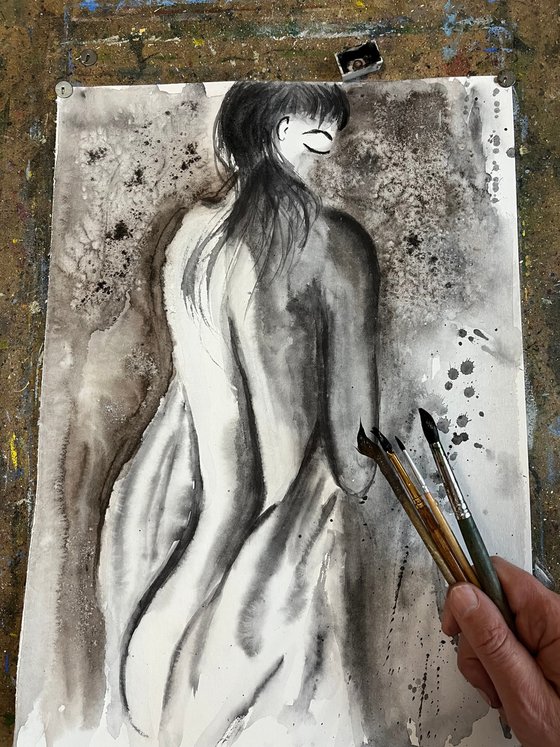 Woman Nude painting