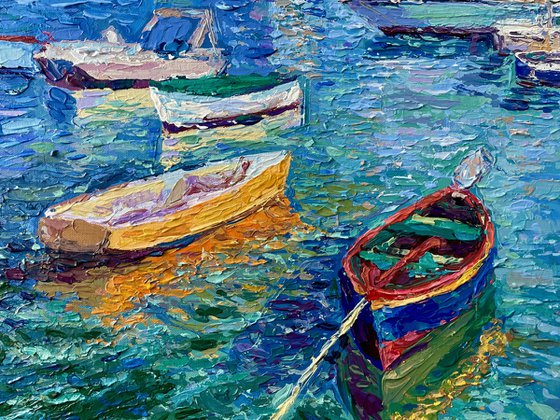 Boats of Giovinazzo, Italy