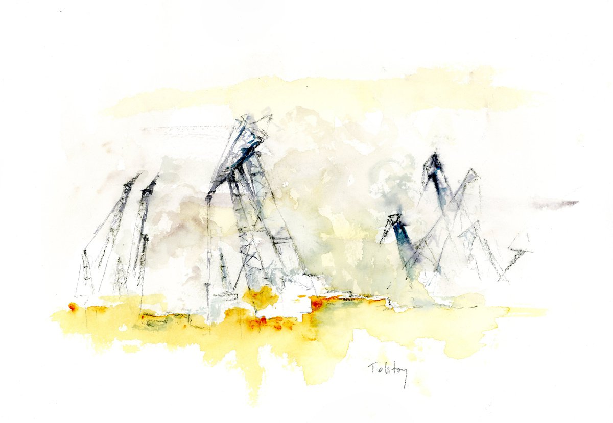 Cranes at Work by Alex Tolstoy