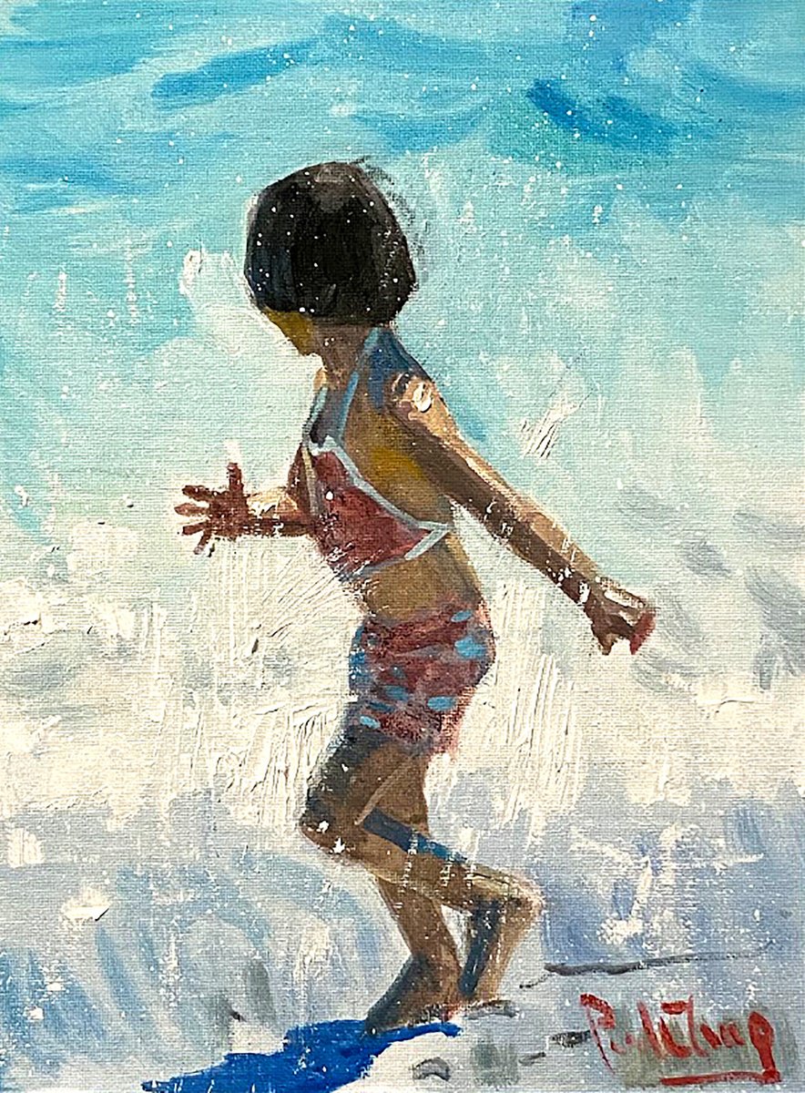Beach Girl #23 By Paul Cheng, 9 X 12, Artwork For Sale On Artfinder