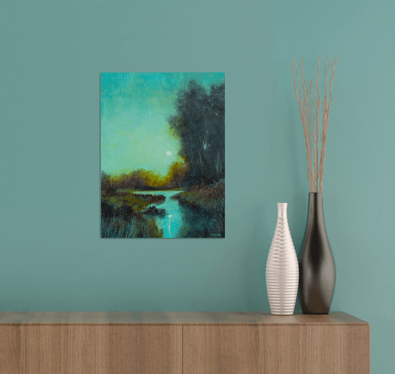 Turquoise Moonrise 260125