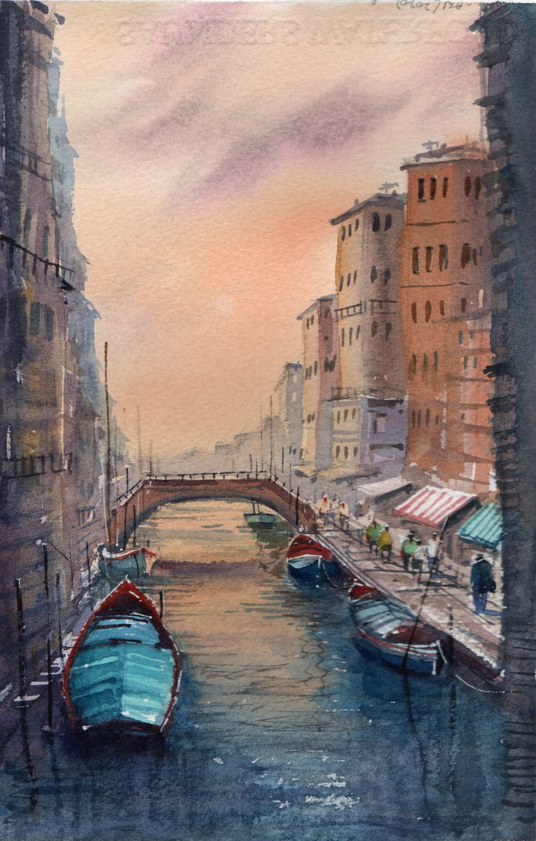Dusky Venice Canal by Rajan Dey
