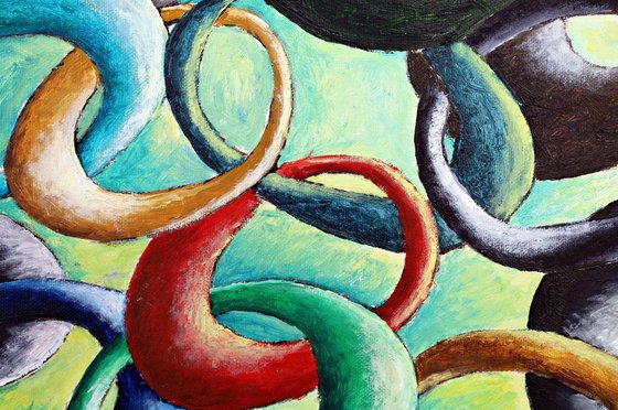 Cadena de favores . Chain of favors.