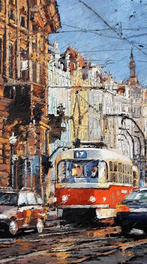 City tram by Volodymyr Melnychuk