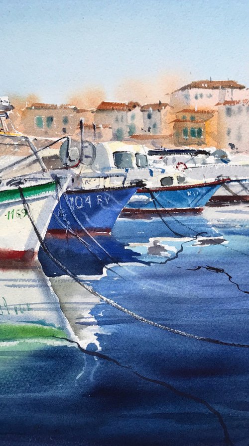 Boats Croatia by Eugenia Gorbacheva
