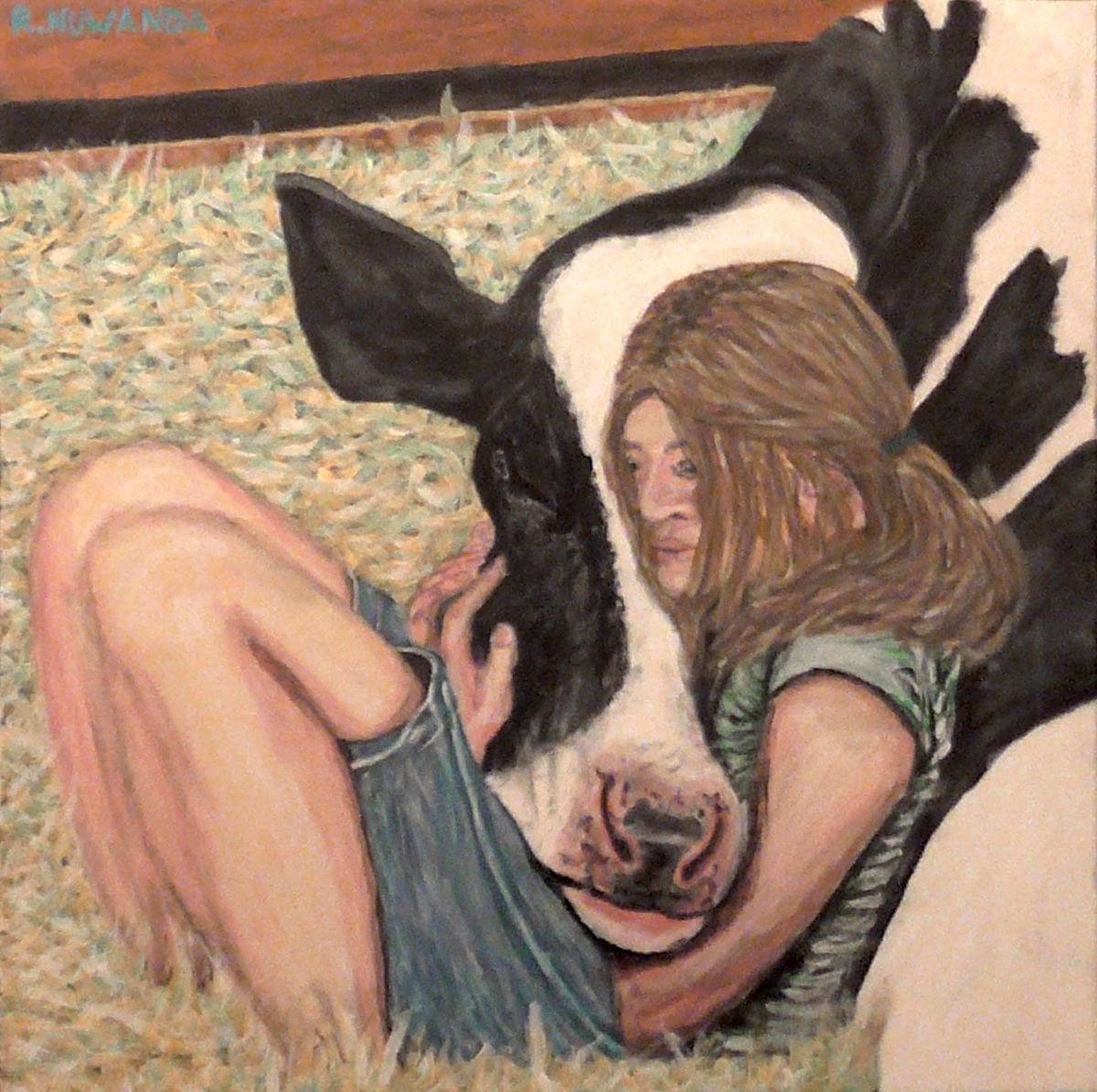 Cow And Her Girl by Robbie Potter