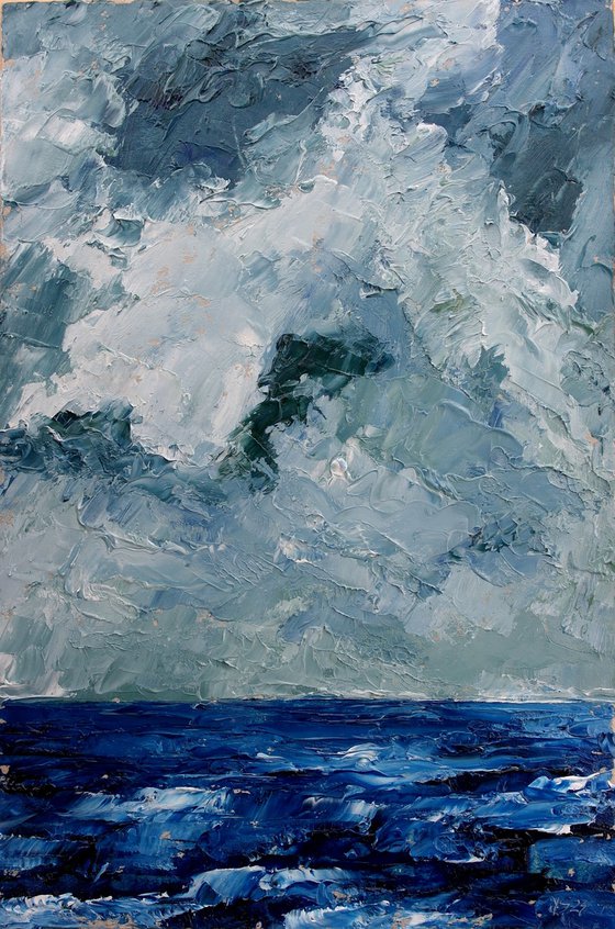 Seascape, Stormy Skies