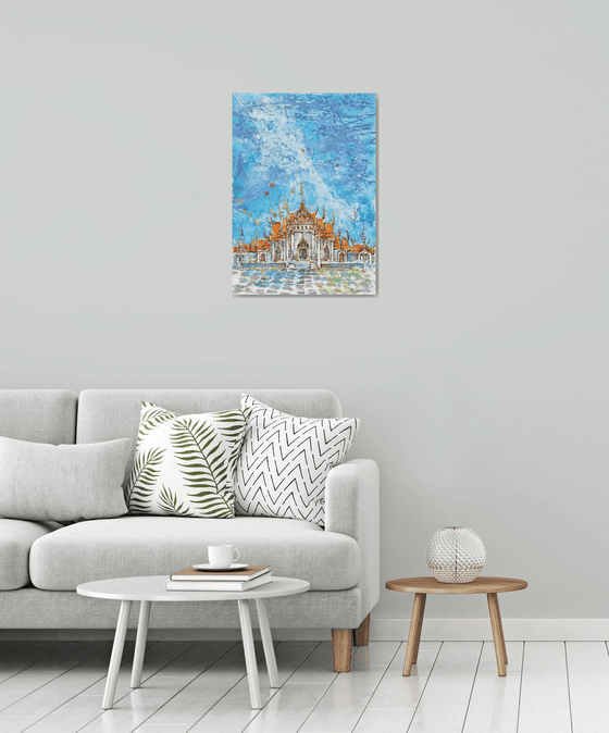 Temple and sky