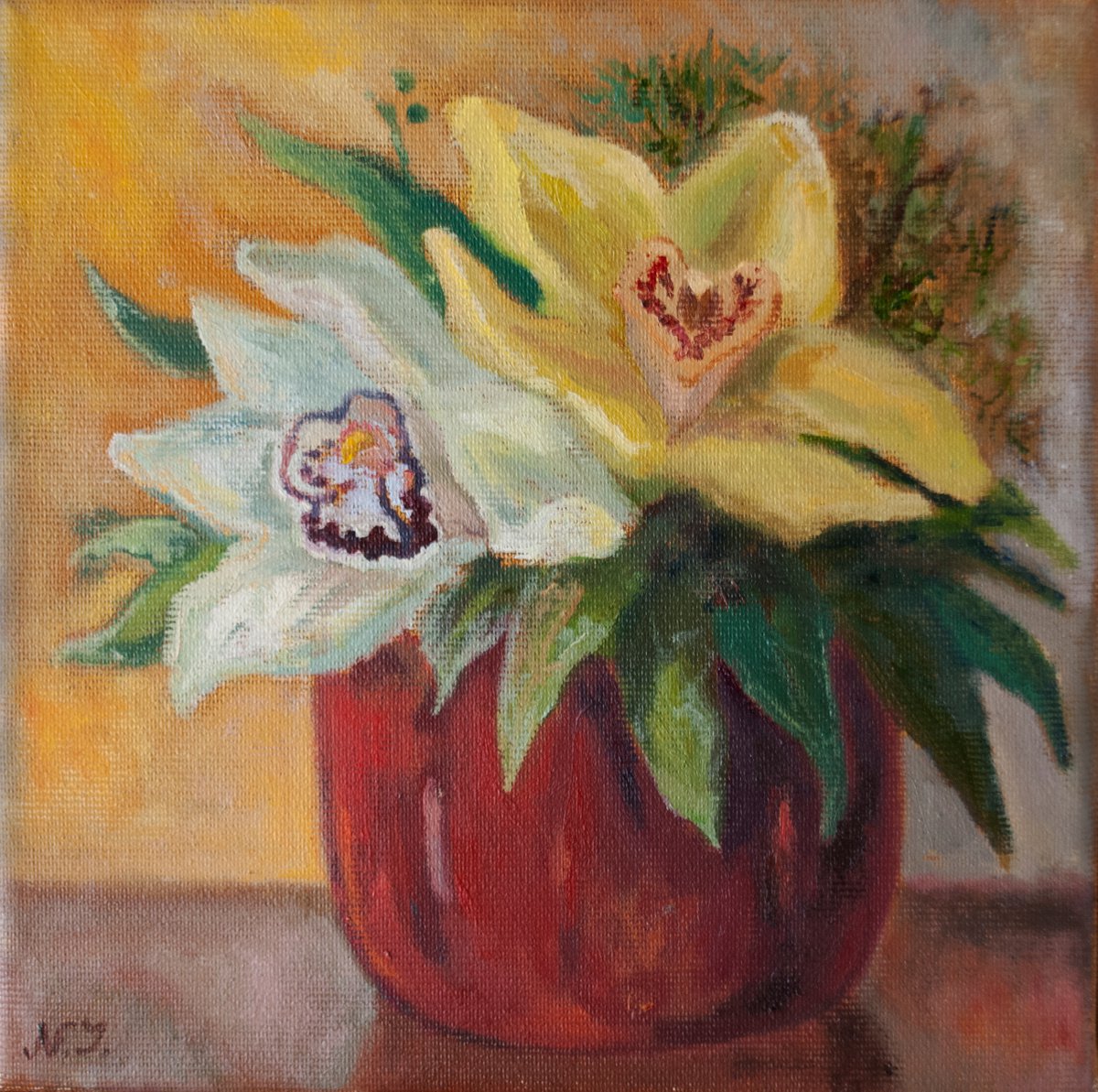Flower Study Iii By Nikola Ivanovic, 8 X 8, Artwork For Sale On Artfinder