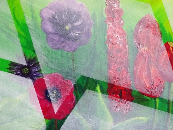 Collage of flower artworks 9