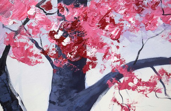 Autumn Reflections in a Woodland Grove