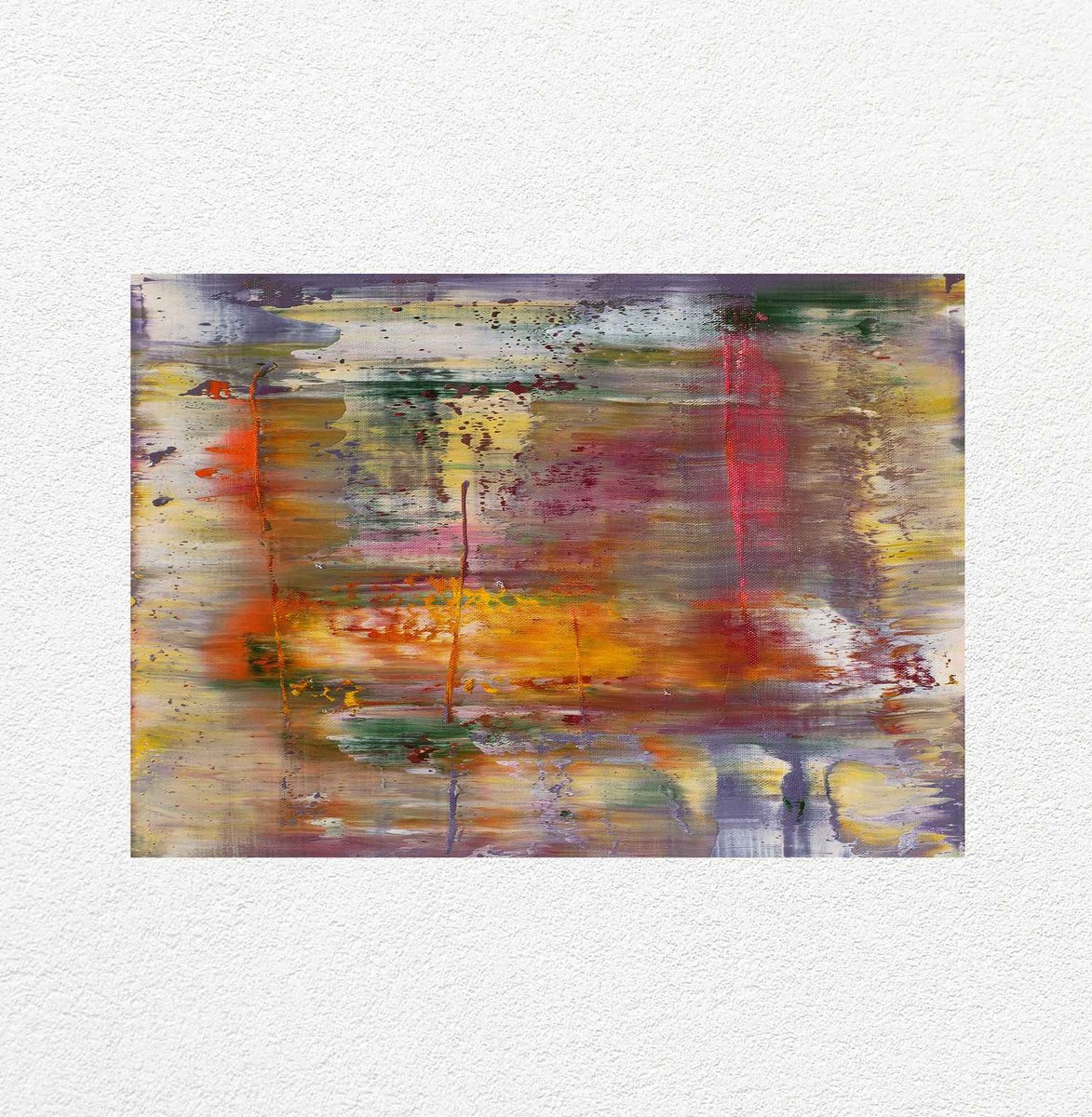 Organic Abstract Oil Painting By Vadim Shamanov, 16 X 12", Ambient, Original Artwork