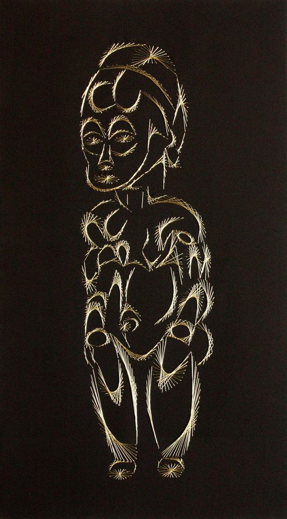 Abimbola / African Statue in Gold