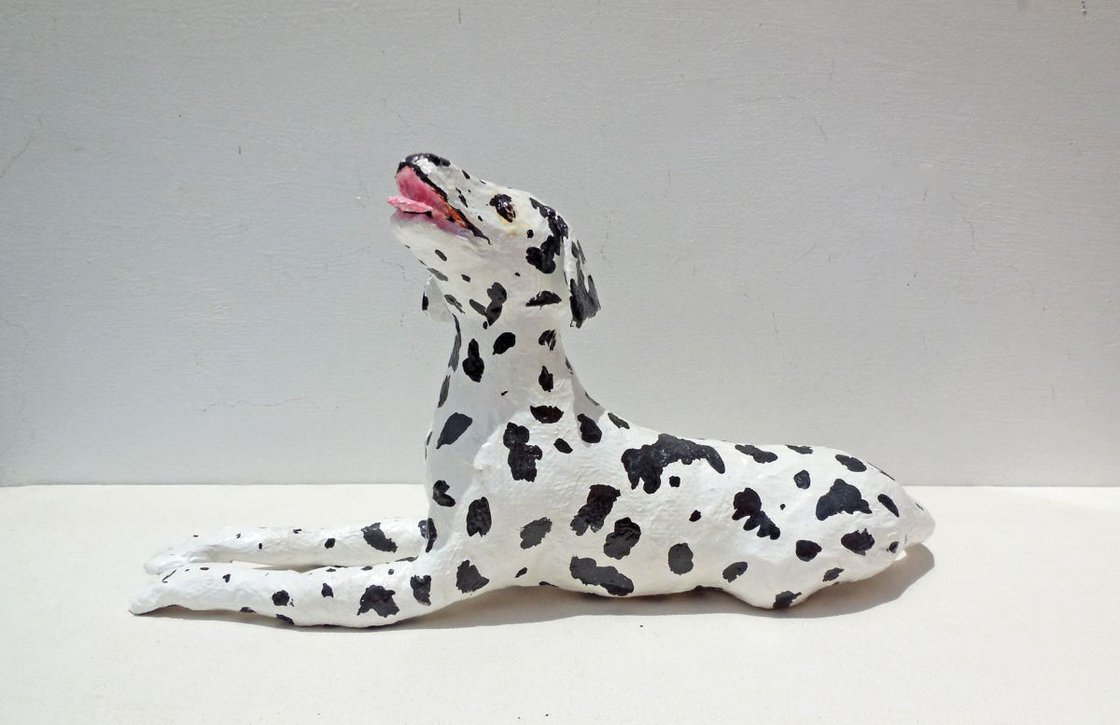 Dalmatian Dog Paper Sculpture Sculpture by Shweta Mahajan Artfinder