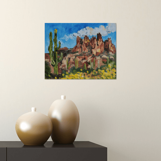 "Superstition Mountains" - Landscape