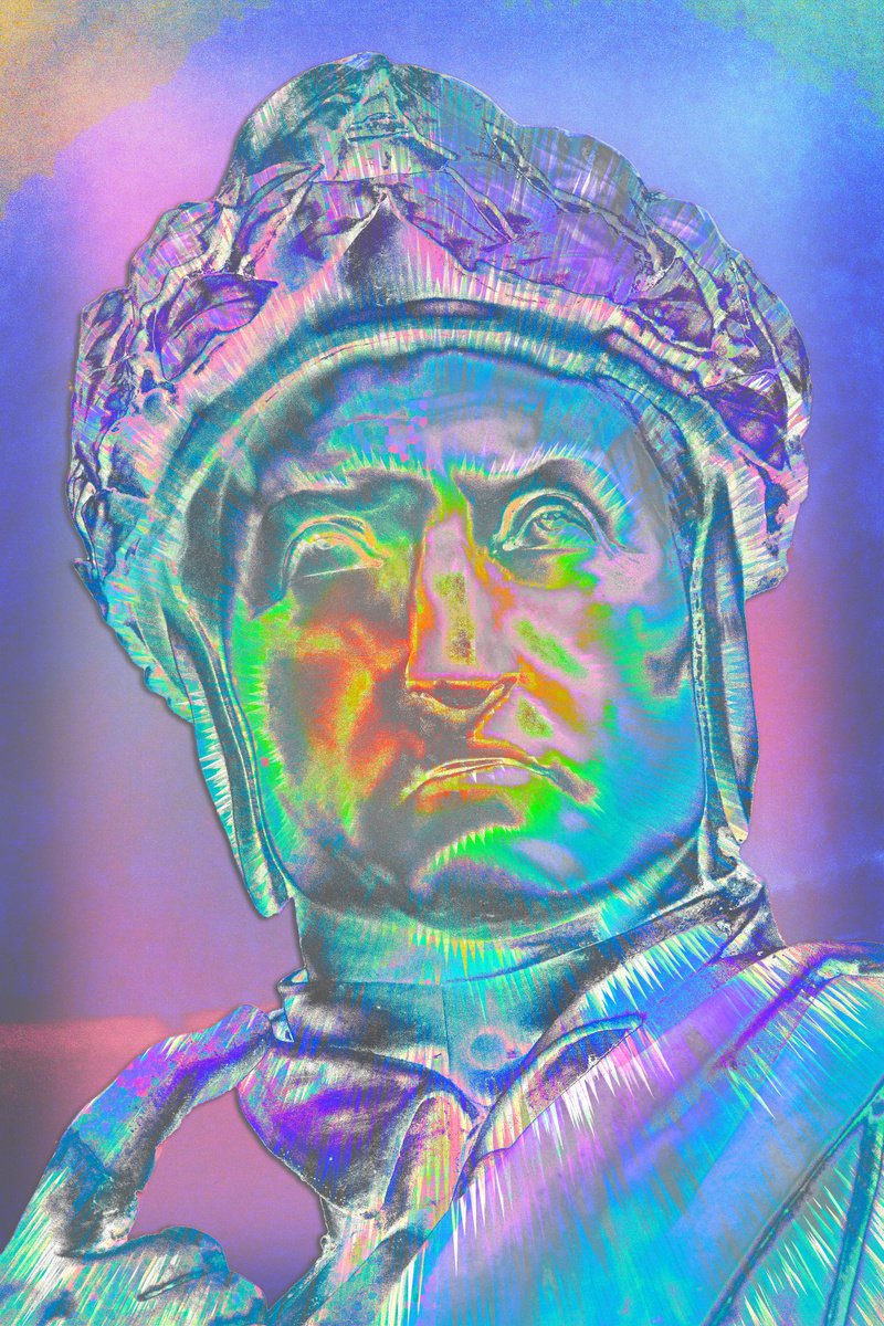 Impressionistic Print , Dante - Roman Sculpture X By Mattia Paoli, 39 X 59, Artwork For Sale On Artfinder