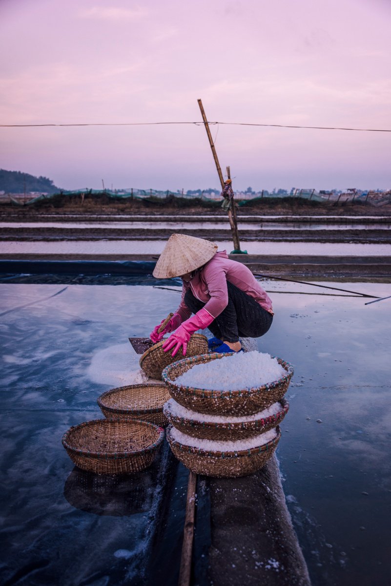 Photorealistic Landscape Photograph By Serge Horta, 27 X 40", Salt Fields No.1, Original Artwork