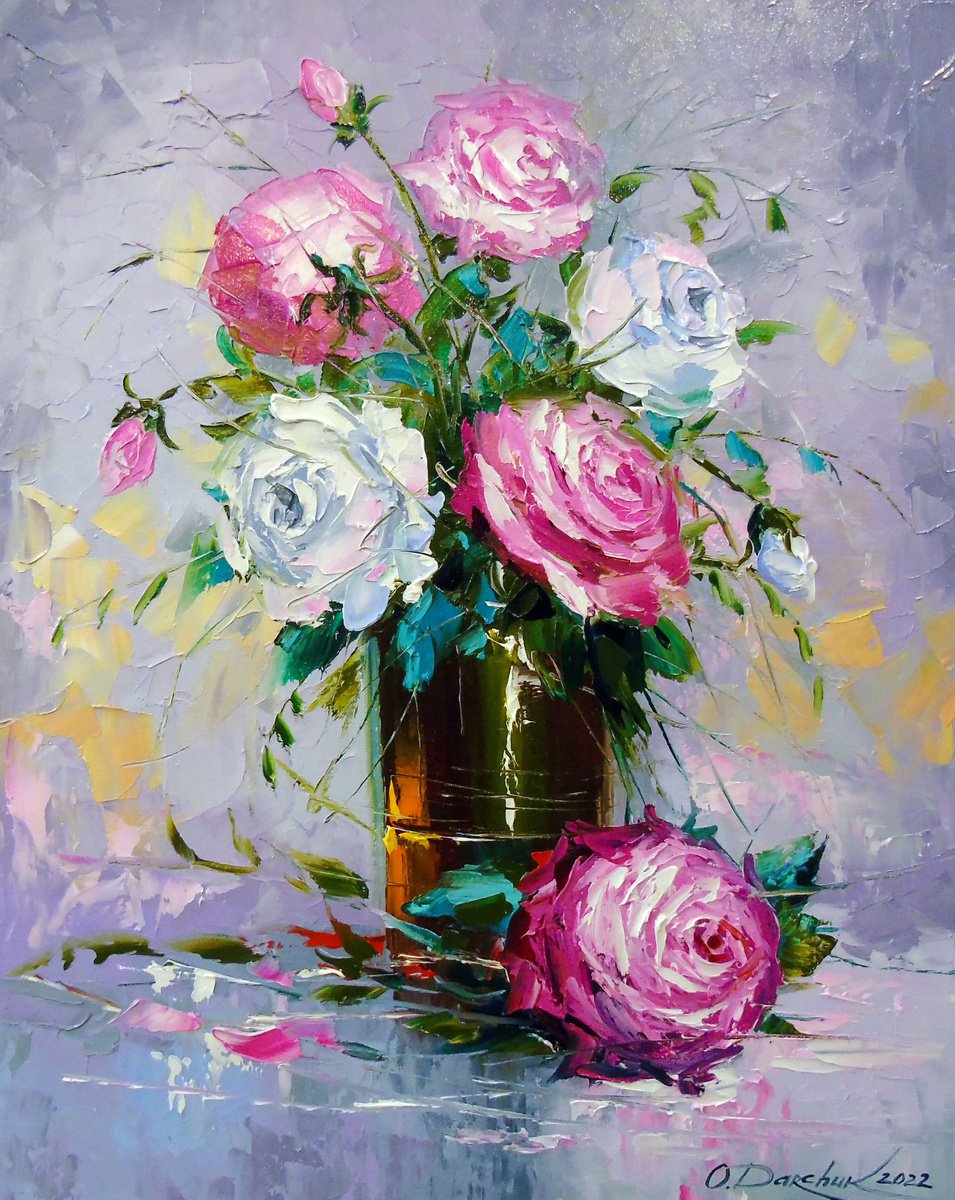 A bouquet of morning roses by Olha Darchuk