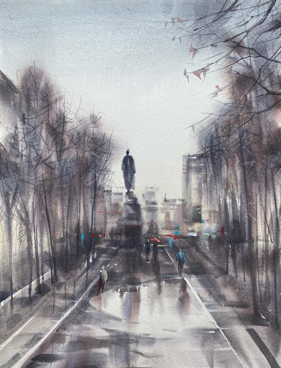The Square in Grey Light