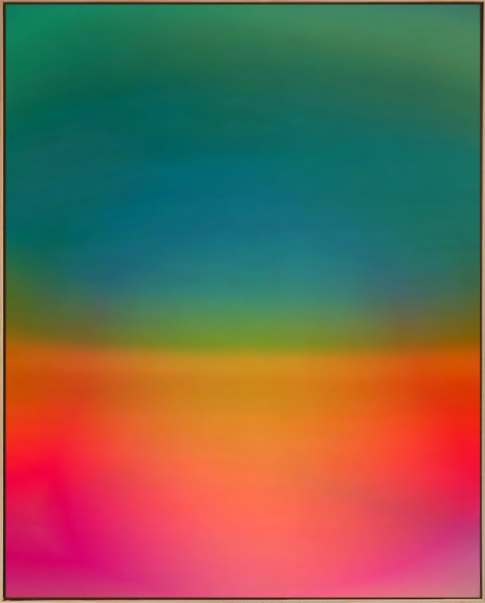 Abstract Landscape Acrylic Painting By Jonas Peres, 31 X 39, Hope, Study 1, Original Artwork