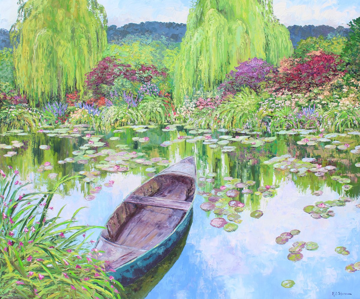 The Norwegian boat At Giverny by Kristen Olson Stone