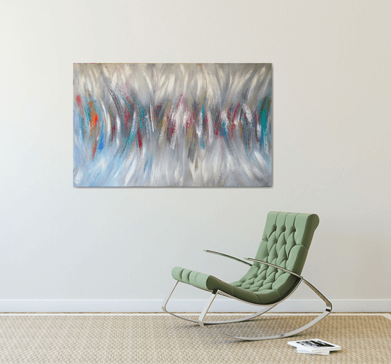 The Place - Abstract Original Painting On XXL Deep Edge Canvas Ready To Hang