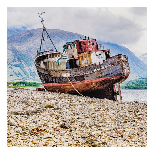 The 'Corpach Wreck' - MV Dayspring -  Caol Fort William Scotland (HDR 3) by Michael McHugh