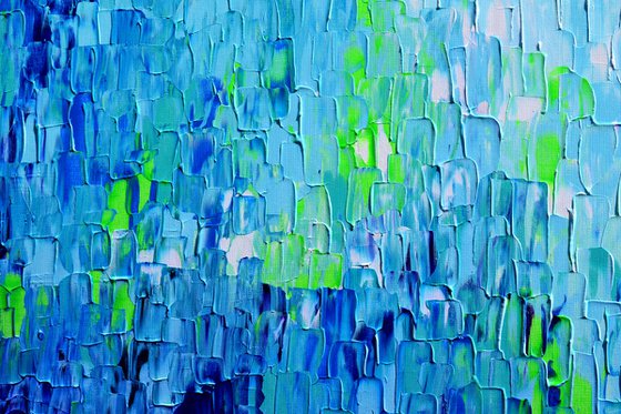 Relief Blue 35 - Large Abstract Ocean - Sea