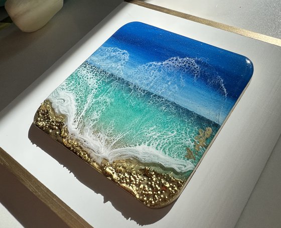 "Little wave" #10 - Small ocean painting