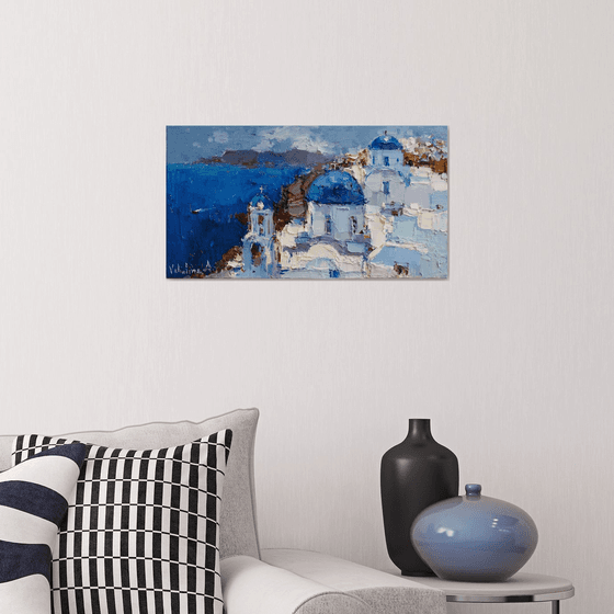 Santorini, Greece - Original landscape painting