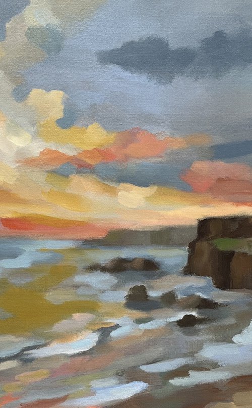 Pacific Coast Sunset by Silvia  Vassileva